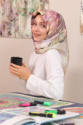 Silk Home %100 Twill İpek Eşarp 11348-07