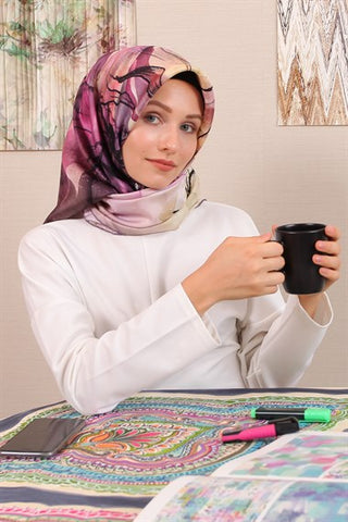 Silk Home %100 Twill İpek Eşarp 11348-07