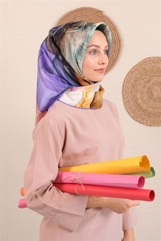 Silk Home %100 Twill İpek Eşarp 11352-11
