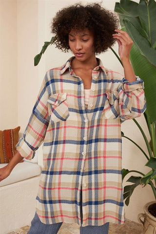 Silk Home Coolness Blue Striped Shirt G10302