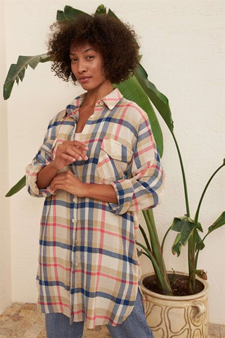 Silk Home Coolness Blue Striped Shirt G10302