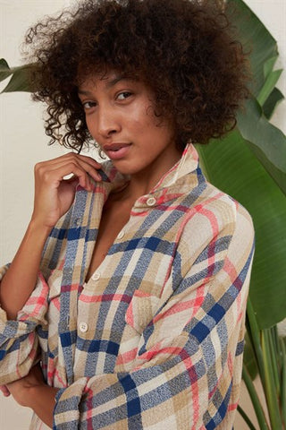 Silk Home Coolness Blue Striped Shirt G10302
