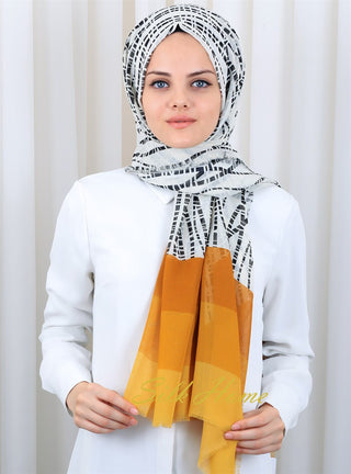Silk Home Patterned Haitian Scarf 180818-05