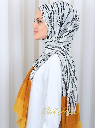 Silk Home Patterned Haitian Scarf 180818-05