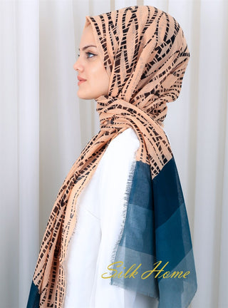 Silk Home Patterned Haitian Scarf 180818-14