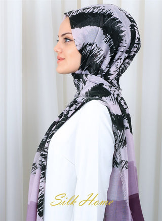 Silk Home Patterned Haitian Scarf 180819-02