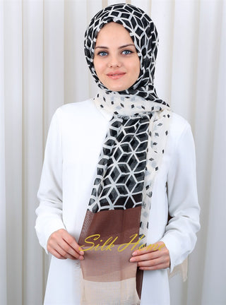 Silk Home Patterned Haitian Scarf 180820-13