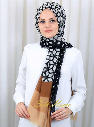 Silk Home Patterned Haitian Scarf 180820-15