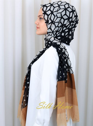 Silk Home Patterned Haitian Scarf 180820-15