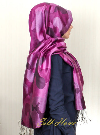 Silk Home Desenli İpek Şal SE6502-01