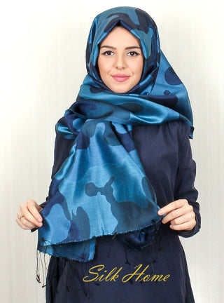 Silk Home Desenli İpek Şal SE6502-04