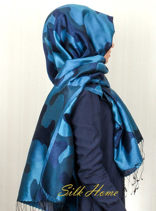 Silk Home Desenli İpek Şal SE6502-04