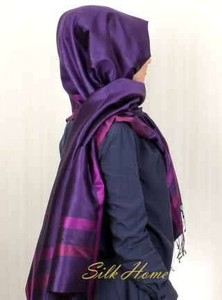 Silk Home Desenli İpek Şal SE6504-09