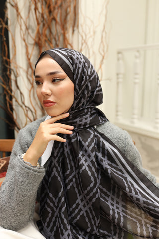 Silk Home Patterned Soft Scarf 70016-01 