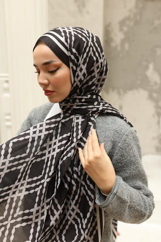 Silk Home Patterned Soft Scarf 70016-02 