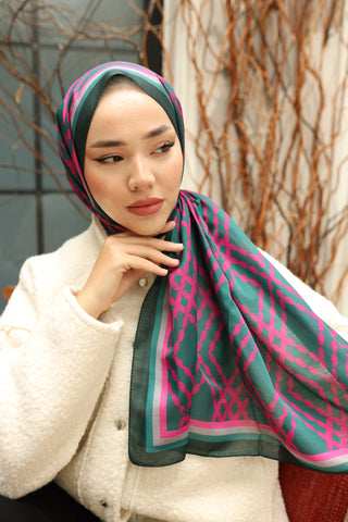 Silk Home Patterned Soft Scarf 70016-08 