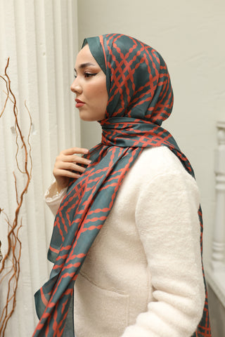 Silk Home Patterned Soft Scarf 70016-10 