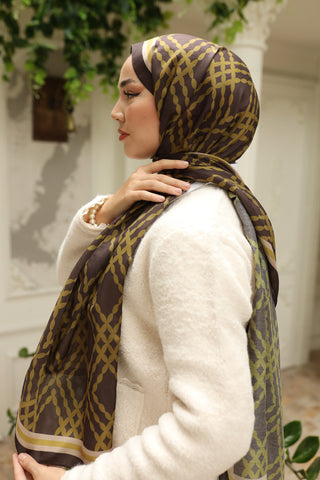 Silk Home Patterned Soft Scarf 70016-13 