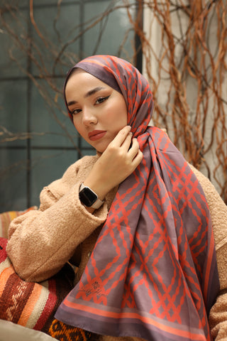 Silk Home Patterned Soft Scarf 70016-16 