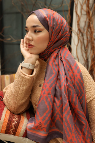 Silk Home Patterned Soft Scarf 70016-16 