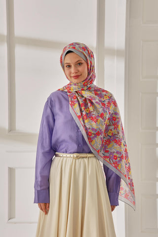 Silk Home Patterned Soft Scarf 70019-01 