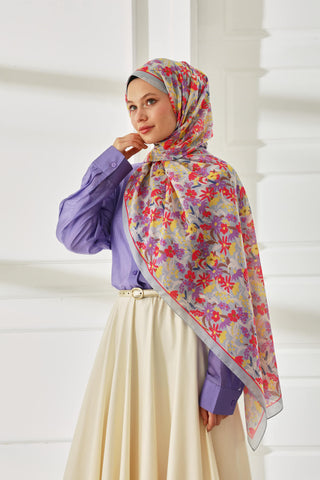 Silk Home Patterned Soft Scarf 70019-01 
