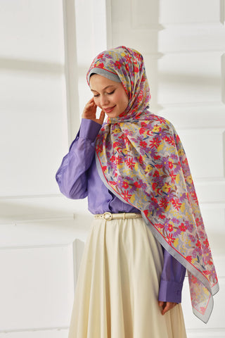 Silk Home Patterned Soft Scarf 70019-01 