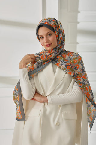 Silk Home Patterned Soft Scarf 70019-11 
