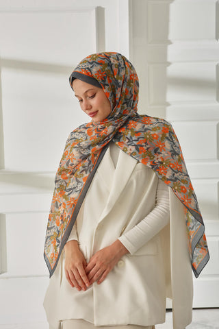 Silk Home Patterned Soft Scarf 70019-11 