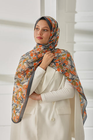 Silk Home Patterned Soft Scarf 70019-11 