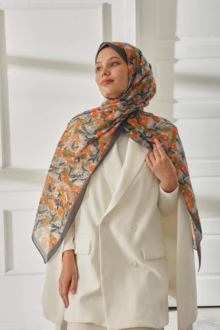 Silk Home Patterned Soft Scarf 70019-11 
