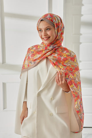 Silk Home Patterned Soft Scarf 70019-13 