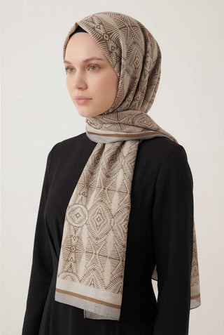 Nature Desen Bej 75X195 Soft Şal
