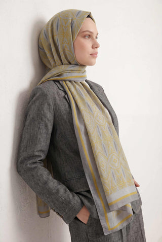 Nature Desen Gri 75X195 Soft Şal