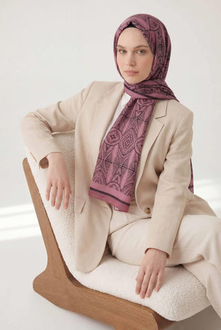 Nature Desen Koyu Pembe  75X195 Soft Şal