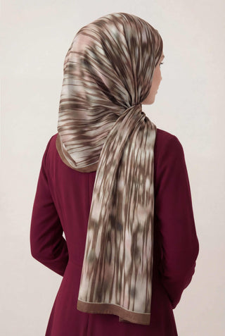 Su Yolu Desen Sütlü Kahve 75X195 Soft Şal