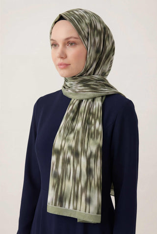 Waterway Pattern Khaki 75X195 Soft Scarf 