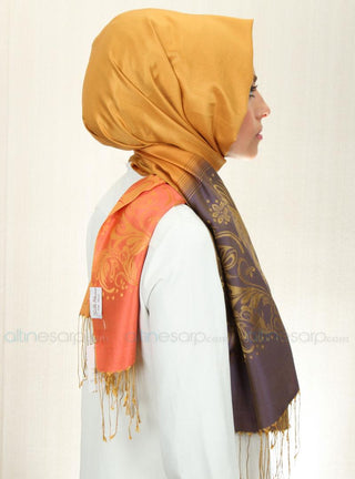 Silk Home Dört Renk %100 İpek Şal  SE1089-16