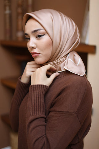 Silk Home Düz Micro Saten Eşarp 28010-09