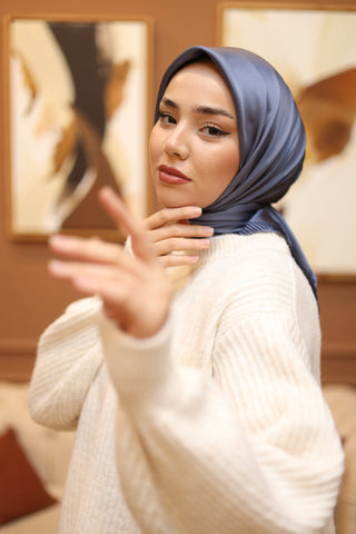 Silk Home Düz Micro Saten Eşarp 28011-06