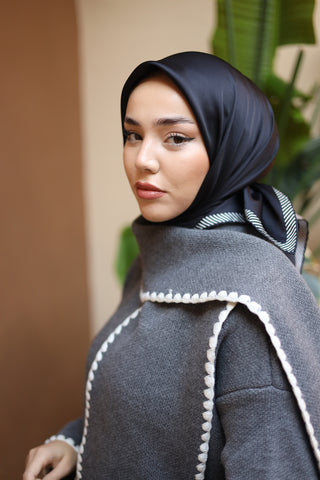 Silk Home Düz Micro Saten Eşarp 28011-02