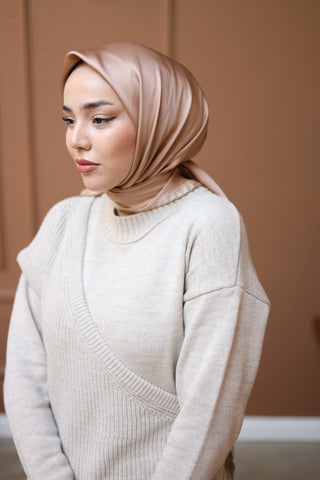 Silk Home Düz Micro Saten Eşarp 28011-09