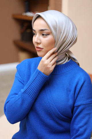 Silk Home Düz Micro Saten Eşarp 28011-04