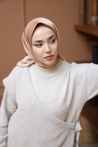 Silk Home Düz Micro Saten Eşarp 28011-09