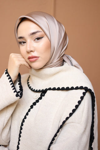 Silk Home Düz Micro Saten Eşarp 28011-10