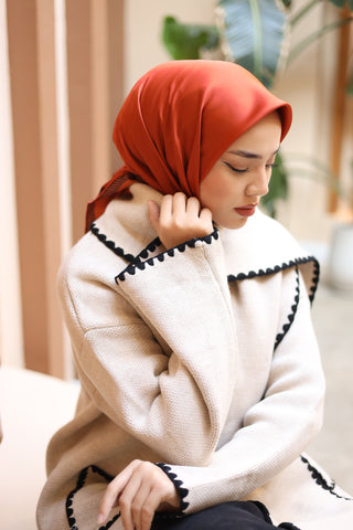 Silk Home Düz Micro Saten Eşarp 28011-13
