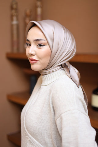 Silk Home Düz Micro Saten Eşarp 28012-10