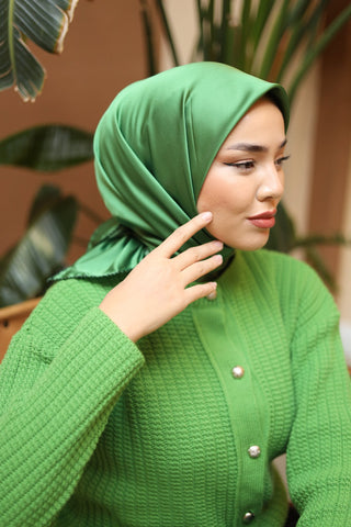 Silk Home Düz Micro Saten Eşarp 28012-14