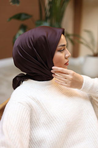 Silk Home Düz Micro Saten Eşarp 28012-08