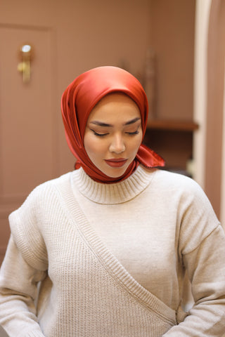 Silk Home Düz Micro Saten Eşarp 28012-13